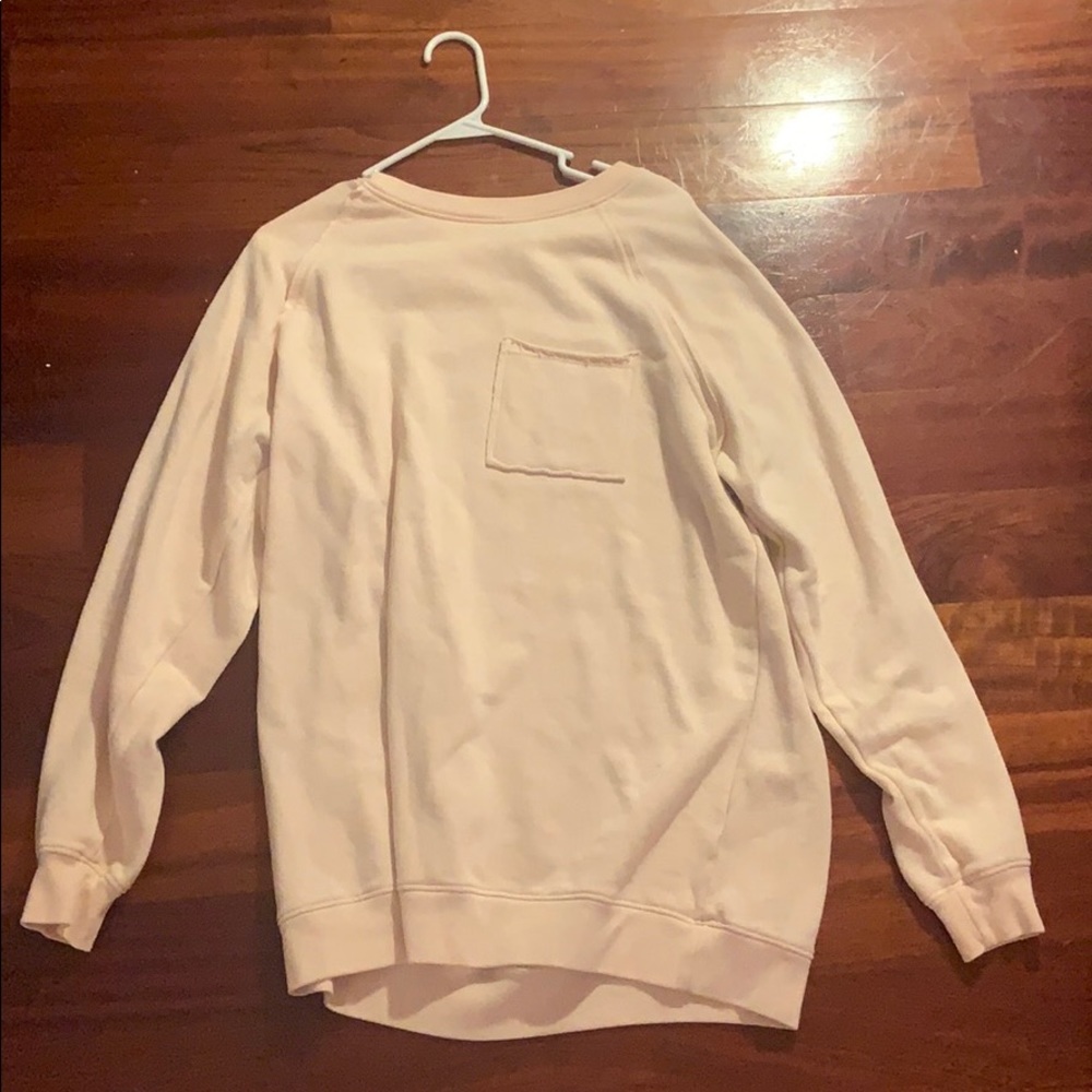Pink oversized sweatshirt dress